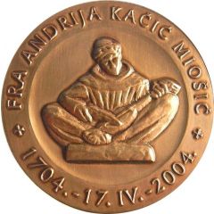 Medal - Fra Andrija Kačić Miošić