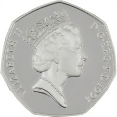 50 Pence - Elizabeth II D-Day Anniversary, Silver Proof