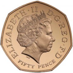 50 Pence - Elizabeth II Kew Gardens, Gold Piedfort
