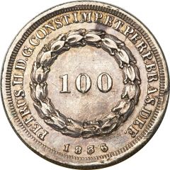 100 Réis - Pedro II
