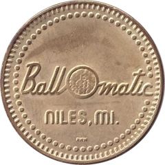 Token - Ball O matic Niles, Michigan