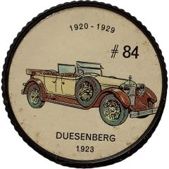 Token - Jell-O #84, Duesenberg