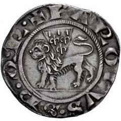 Groschen - Roman Senate Charles I of Anjou, shield