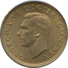 1 Shilling - George VI Scottish crest, with `IND:IMP`