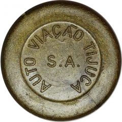 Token - Auto Viação Tijuca S.A. round, S.A. in center, without star