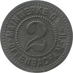 2 Pfennig - Offenbach Mainwerke G.m.b.H.