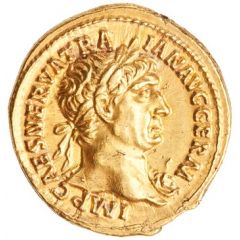 Aureus - Trajan P M TR P COS IIII P P, Hercules