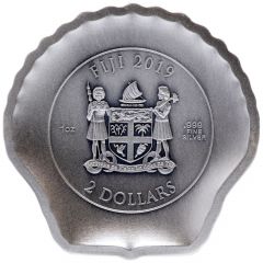 2 Dollars Silver Seashell