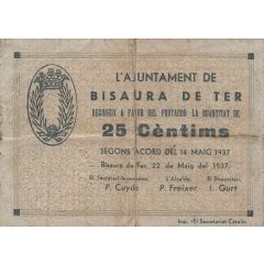 25 Céntimos Bisaura de Ter