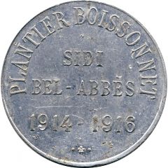 10 Centimes - Plantier-Boisonnet Sidi Bel-Abbés
