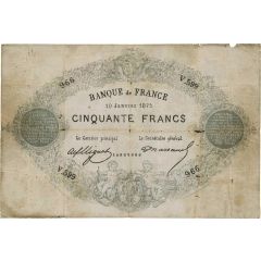 50 Francs - type 1870 Clermont-Ferrand