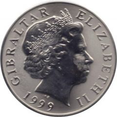 5 Pounds - Elizabeth II Millennium, Titanium