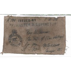 10 Shillings Upington Border Scouts