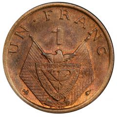 1 Franc Pattern, bronze