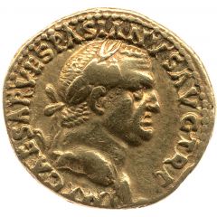 Aureus - Vespasian, Titus, and Domitian TITVS ET DOMITIAN CAESARES PRIN IVEN