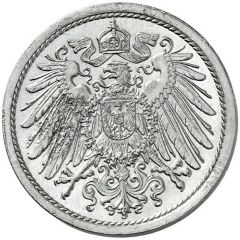 10 Pfennig - Wilhelm II type 2 - small shield - Pattern