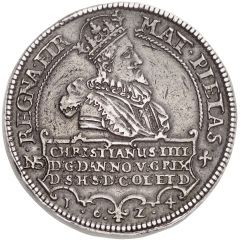 4 Speciedaler - Christian IV Bust type I, Oval provincial shields