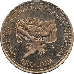 Official Licensed Medallion - France 98 World Cup Belgium