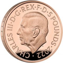 5 Pounds - Charles III Life and legacy of the Queen, Gold Proof