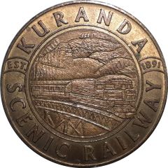 Medal - QLD - Kuranda Scenic Railway Tourist Souvenir