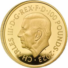 100 Pounds - Charles III James Bond - The Spy Who Loved Me, Gold Proof