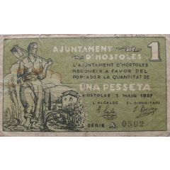 1 Peseta Hostoles