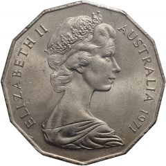 50 Cents - Elizabeth II 2nd Portrait - Dodecagonal type
