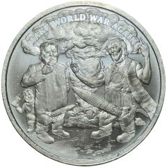 1 Ounce - Silver Shield Make World War Again