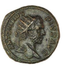 Dupondius - Caracalla FORT RED P M TR P XIIII COS III P P S C, Fortuna