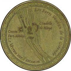 Jeton touristique - France Médailles - Les forts Vauban de la Gironde
