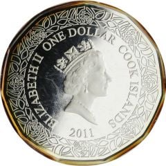 1 Dollar - Elizabeth II Roses