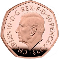 50 Pence - Charles III Windrush Generation, Gold Proof