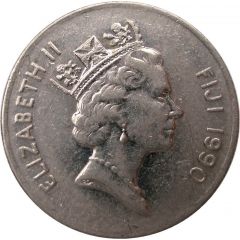 10 Cents - Elizabeth II 3rd portrait, large type