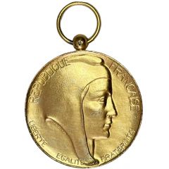 Médaille du travail de la Société Industrielle de l`Est Type 3, échelon vermeil