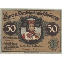 50 Pfennig Spar- und Darlehnskasse