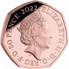 50 Pence - Elizabeth II Eeyore, Gold Piedfort