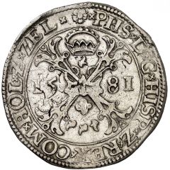1 Daalder `Burgundian Kruisrijksdaalder` - Philip II with ZEL