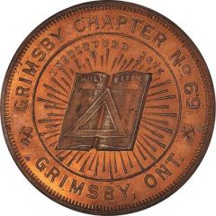 Masonic Penny - Grimsby Chapter No. 69 Grimsby, Ontario