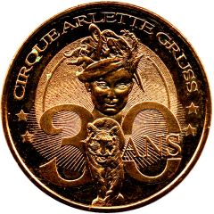 Monnaie de Paris Tourist Token - Cirque Arlette Gruss 30 ans