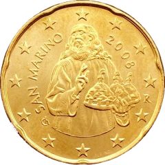 20 Euro Cents 1st type, 2nd map