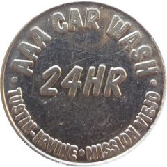 Car Wash Token - AAA 24 Hr Mission Viejo, California