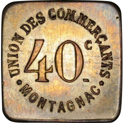 40 Centimes - Union des commerçants - Montagnac [34]
