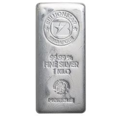 1 Kilo Silver Cast Bar - Bullionstar Singapore - Heraeus