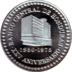 Medal - XXV Anniversary of Central Bank of Honduras 1950-1975