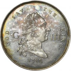 Medalet - George III Glorious Revolution, silver