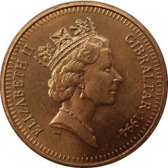 1 Penny - Elizabeth II Barbary Partridge, non-magnetic