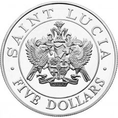 5 Dollars - Elizabeth II Papal Visit, Silver Proof Issue