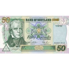 50 Pounds Bank of Scotland
