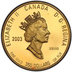 350 Dollars - Elizabeth II White Trillium