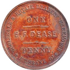 1 Penny - E.F. Dease Launceston, Tasmania